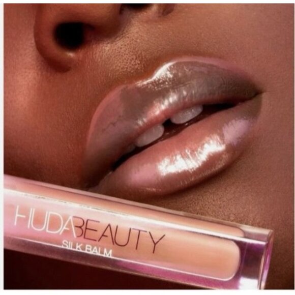 Huda Beauty Silk Balm Hydrating Lip Gloss Sheer Nude Pink Lightweight Smooth - Picture 1 of 6